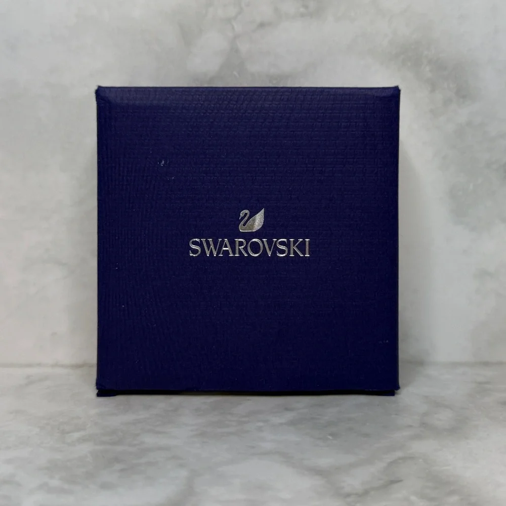 Authentic Swarovski Jewelry Box Set – Blue Box with Tags (Empty}